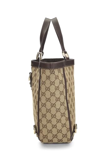 Gucci, sac fourre-tout Abbey en toile GG d'occasion, petit modèle, marron