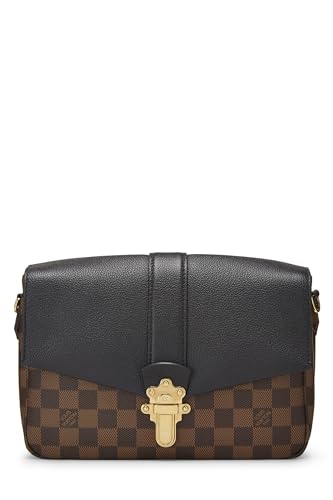 Louis Vuitton, sac bandoulière Clapton noir Damier Ebene d'occasion, noir