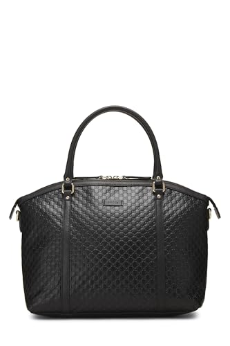 Gucci, sac à main Nice Dome Microguccissima noir d'occasion, grand modèle, noir