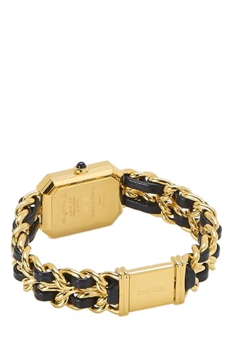 Chanel, Pre-Loved Black & Gold Premiere Watch Medium, Black