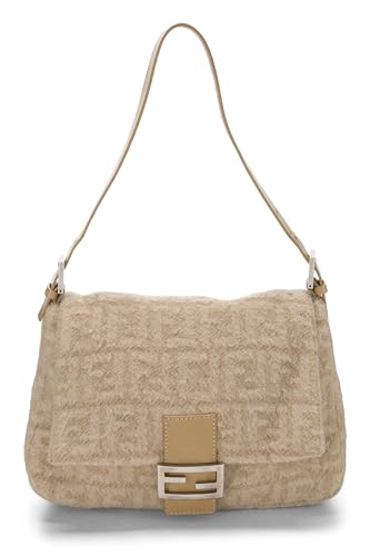 Fendi, Mamá de lana Zucca beige Pre-Loved, Beige