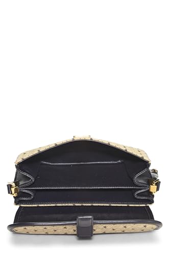 Yves Saint Laurent, Pre-Loved Beige Canvas Le Monogramme Satchel Small, Black