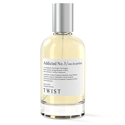 Twist - Addicted No. 3 - Eau De Parfum Inspirée De Black Opium De YS Laurent, Parfum Longue Tenue Pour Femme, Sans Paraben, Végétalien, Ingrédients Clean, Parfum - Spray 100 ml | 3,4 fl. oz.