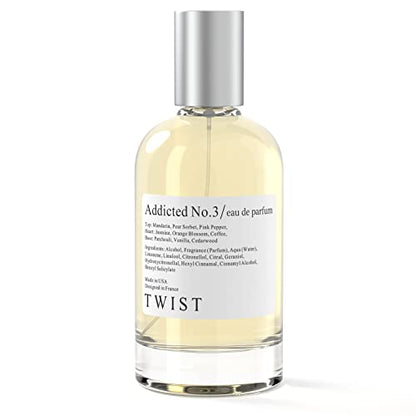 Twist - Addicted No. 3 - Eau De Parfum inspirado en Black Opium de YS Laurent, perfume duradero para mujer, sin parabenos, vegano, ingredientes limpios, fragancia - Spray 100 ml | 3,4 fl. oz.