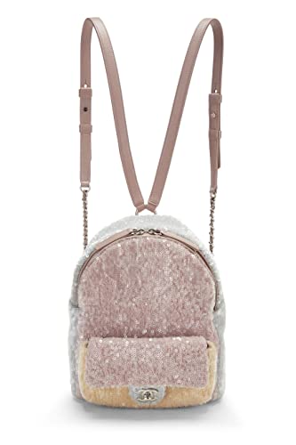 Chanel, Pre-Loved Multicolor Sequin Waterfall Backpack Mini, Multi