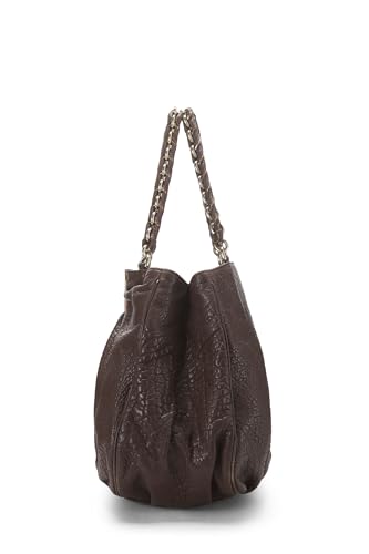 Fendi, sac hobo Mia en cuir marron d'occasion, grand modèle, marron