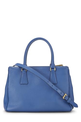 Prada, Bolso ejecutivo pequeño Saffiano azul Pre-Loved, Azul