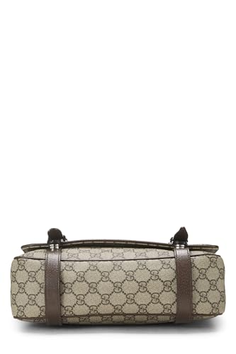 Gucci, sac messager en toile GG Supreme d'origine d'occasion, marron