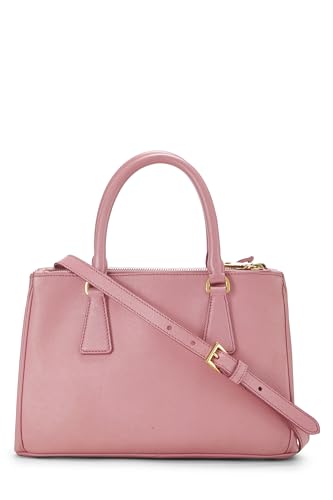 Prada, Pre-Loved Pink Saffiano Executive Tote Small, Pink