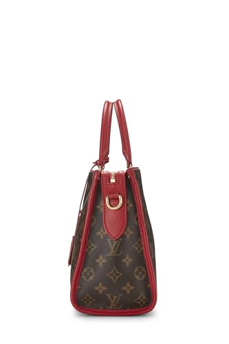 Louis Vuitton, Lona con monograma rojo Pre-Loved Popincourt PM NM, Rojo