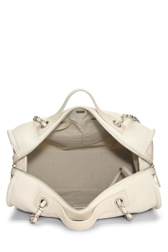 Chanel, Pre-Loved Beige Canvas Deauville Boston, Beige