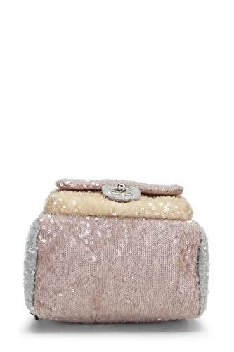 Chanel, Mini sac à dos cascade à sequins multicolores d'occasion, multicolore