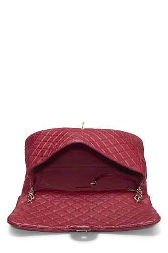 Chanel, Pre-Loved Red Quilted Calfskin New Classic XXL, Red