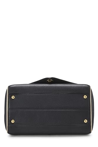 Louis Vuitton, sac Double V en cuir monogrammé noir d'occasion, noir