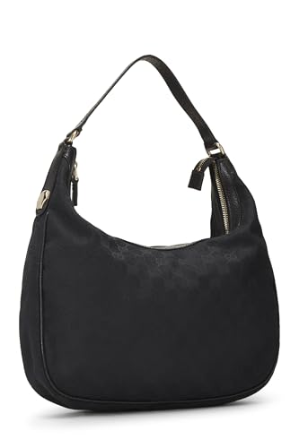 Gucci, sac hobo Charmy en toile GG noire d'occasion, noir