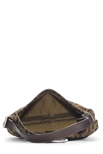 Fendi, Pre-Loved Brown Zucca Canvas Baguette, Brown