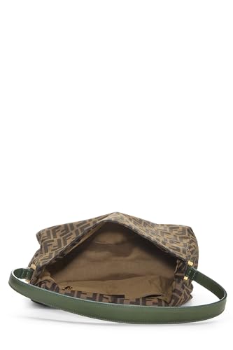 Fendi, Pre-Loved Green & Brown Zucca Canvas Mama Large, Green