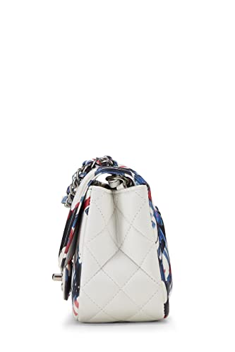 Chanel, Mini sac à rabat carré en cuir de veau multicolore d'occasion, multicolore