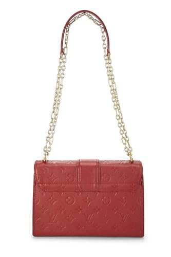 Louis Vuitton, Pre-Loved Cherry Monogram Empreinte Saint Sulpice PM, Red