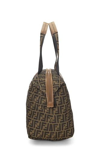 Fendi, Pre-Loved Brown Canvas Zucca Weekender, Brown