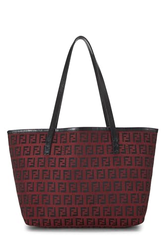 Fendi, Pre-Loved Red Zucchino Tote Mini, Red