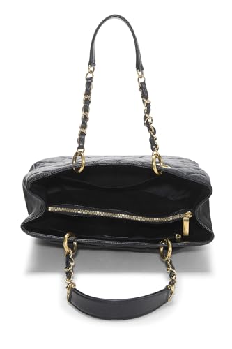 Chanel, Bolso shopping Grand de caviar acolchado negro Pre-Loved (GST), Negro