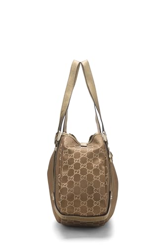 Gucci, sac fourre-tout GG Abbey en lurex doré d'occasion, grand modèle, doré