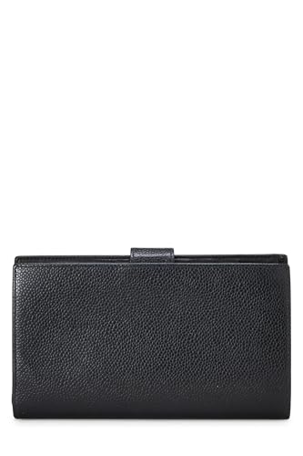 Chanel, Pre-Loved Black Caviar Timeless 'CC' Long Wallet, Black