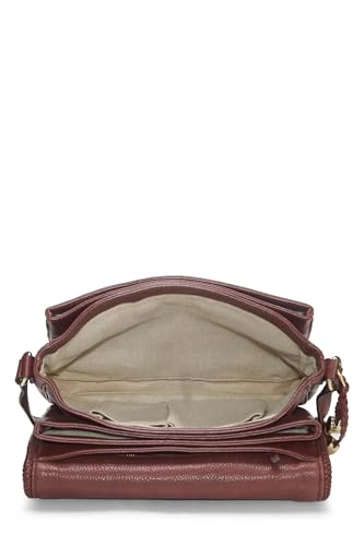 Gucci, Bolso bandolera Marrakech de lona GG original en color burdeos Pre-Loved, Burdeos