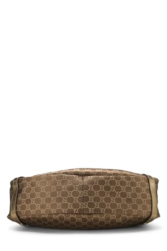 Gucci, sac fourre-tout GG Abbey en lurex doré d'occasion, grand modèle, doré