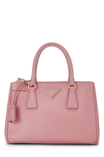 Prada, Pre-Loved Pink Saffiano Executive Tote Small, Pink