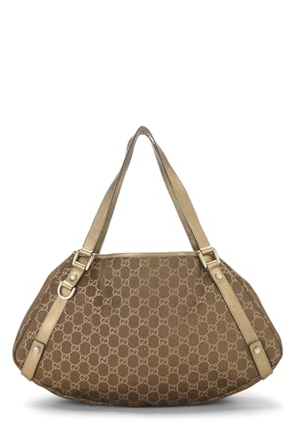 Gucci, sac fourre-tout GG Abbey en lurex doré d'occasion, grand modèle, doré