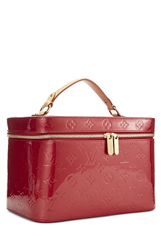 Louis Vuitton, Pre-Loved Red Monogram Vernis Vanity GM, Red