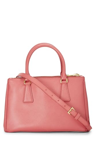 Prada, petit sac fourre-tout exécutif en saffiano rose d'occasion, rose