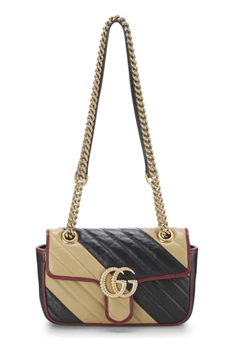 Gucci, Mini sac à bandoulière GG Marmont en cuir multicolore d'occasion, multicolore