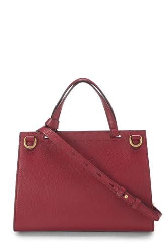 Gucci, Mini sac à main à rabat en cuir rouge GG Marmont d'occasion, rouge