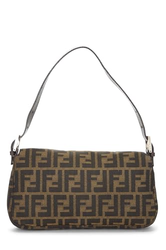 Fendi, Pre-Loved Brown Zucca Canvas Baguette, Brown