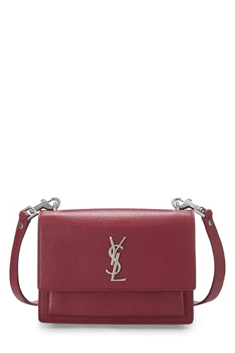 Yves Saint Laurent, Pre-Loved Red Calfskin Sunset Medium, Red