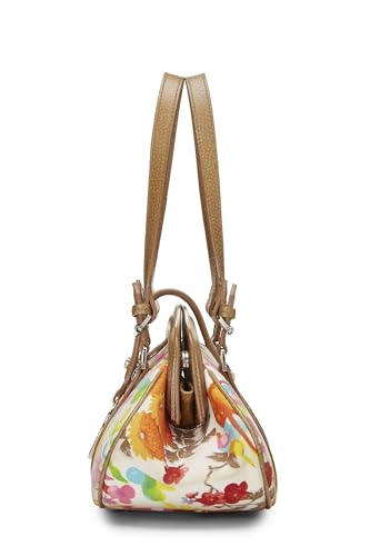 Dior, sac à main en toile fleurie multicolore d'occasion, multicolore