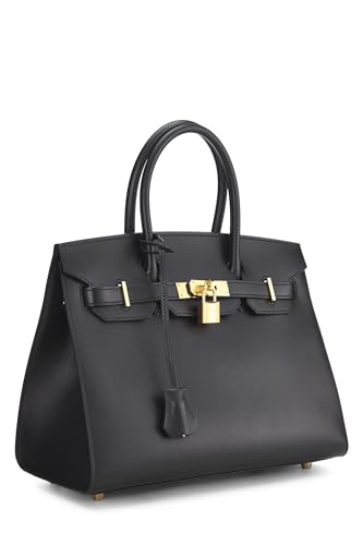 Hermès, Birkin 30 Black Box d'occasion, noir