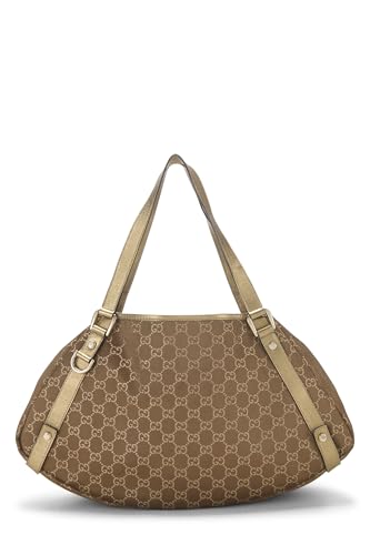 Gucci, sac fourre-tout GG Abbey en lurex doré d'occasion, grand modèle, doré