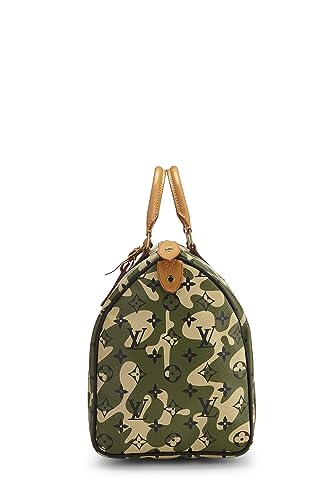 Louis Vuitton, Pre-Loved Takashi Murakami x Louis Vuitton Monogramouflage Speedy 35, Green