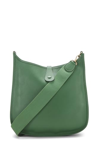 Hermès, Pre-Loved Green Courchevel Evelyne I GM, Vert