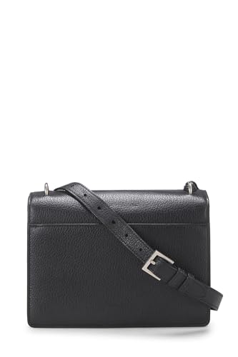 Yves Saint Laurent, sac Sunset Medium en cuir de veau noir d'occasion, noir