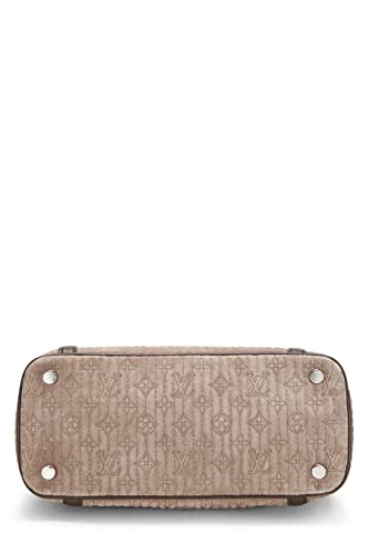 Louis Vuitton, Pre-Loved Brown Monogram Suede Antheia Ixia PM, Grey