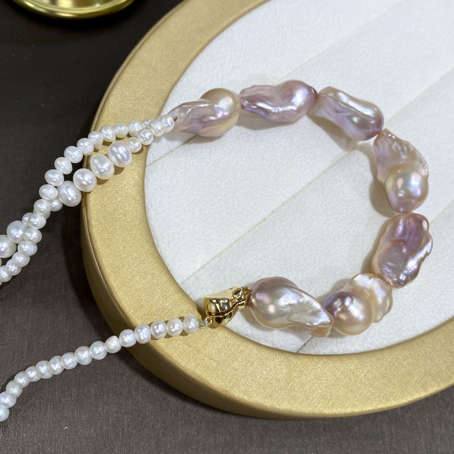 Long Autumn And Winter Natural Baroque Pearl Necklace For Women