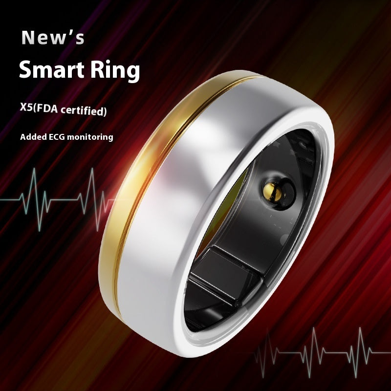 X5 ECG Monitoring Waterproof Smart Ring Sports Health Ring