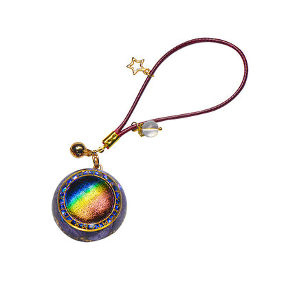 Men's And Women's Fashion Rainbow Crystal Pendant Necklace