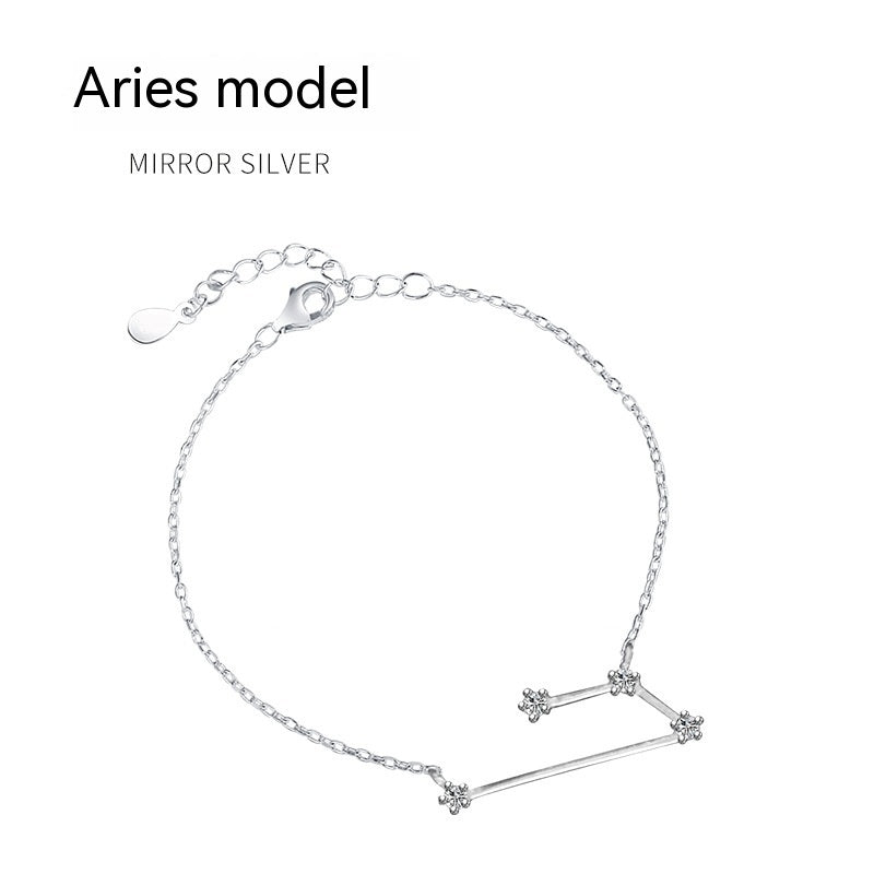 Lucky Twelve Constellation Moonstone Bracelet For Women