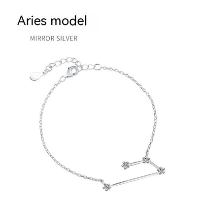 Lucky Twelve Constellation Moonstone Bracelet For Women